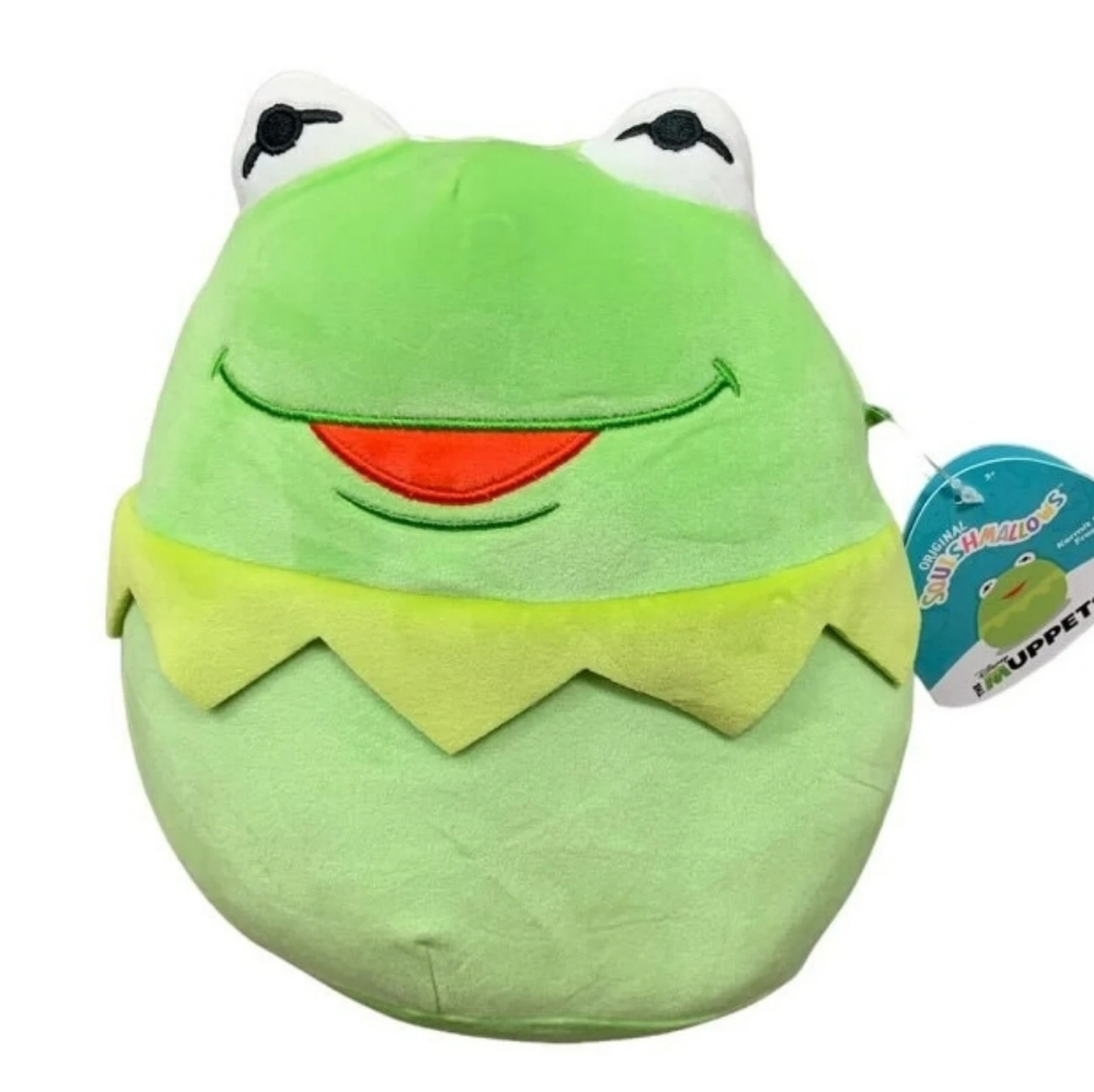 Squishmallows Kermit Frog Plush, 8 Inch, Officially Licensed Muppets Stuffed nwt
